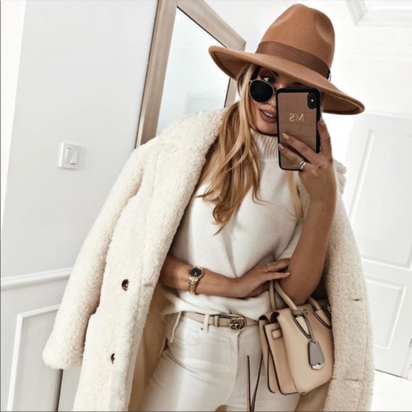 Zara Wide Brim Wool Hat - Picture 4 of 17